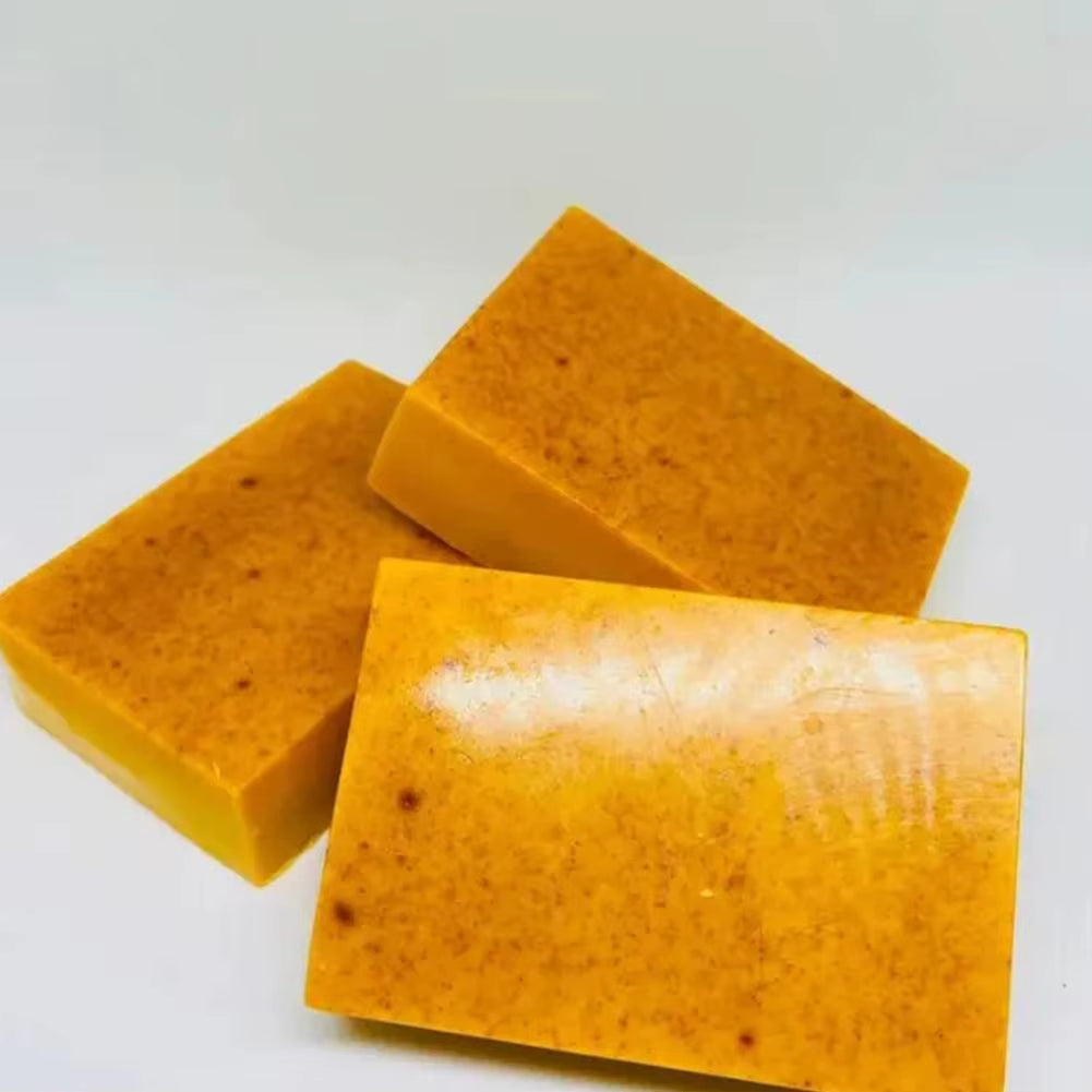 100G Turmeric Hand Made Soap, Lemon Kojic Acid Soap, Shower and Facial Soap Body Care 1/3/5Pcs
